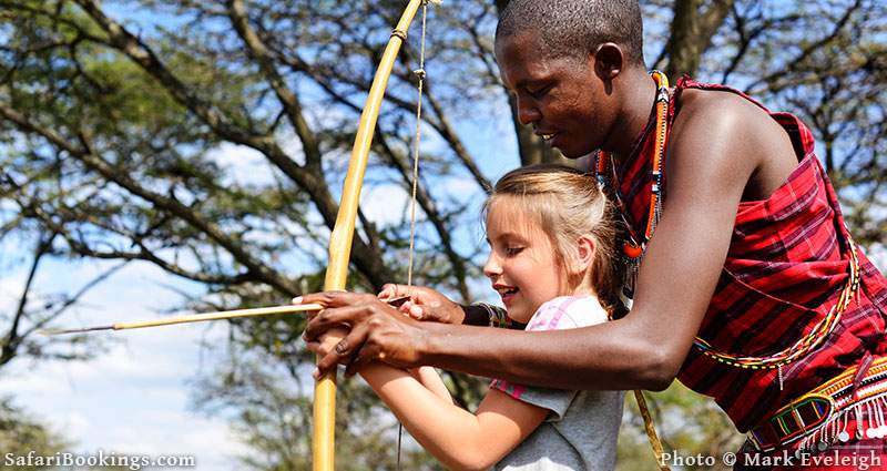children on safari