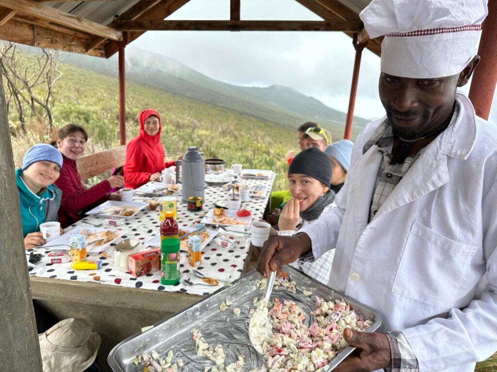 The cook,Kilimanjaro crew