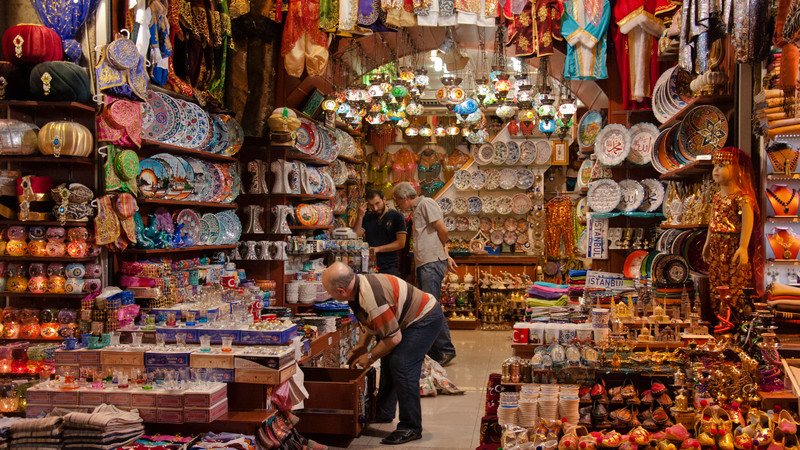 Cultural shopping in local markets and souvenir streets