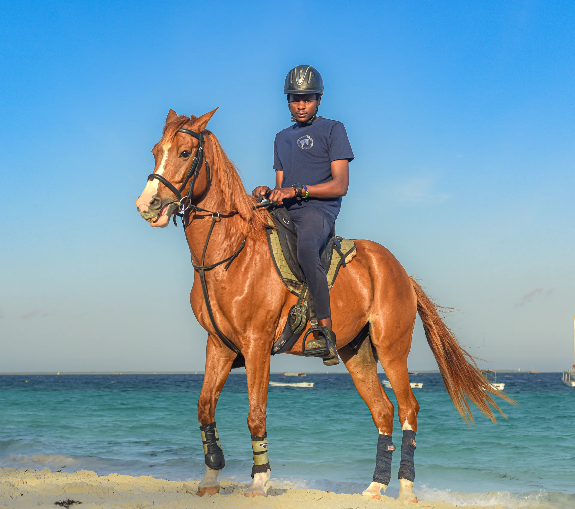 Horse riding inthe Beach