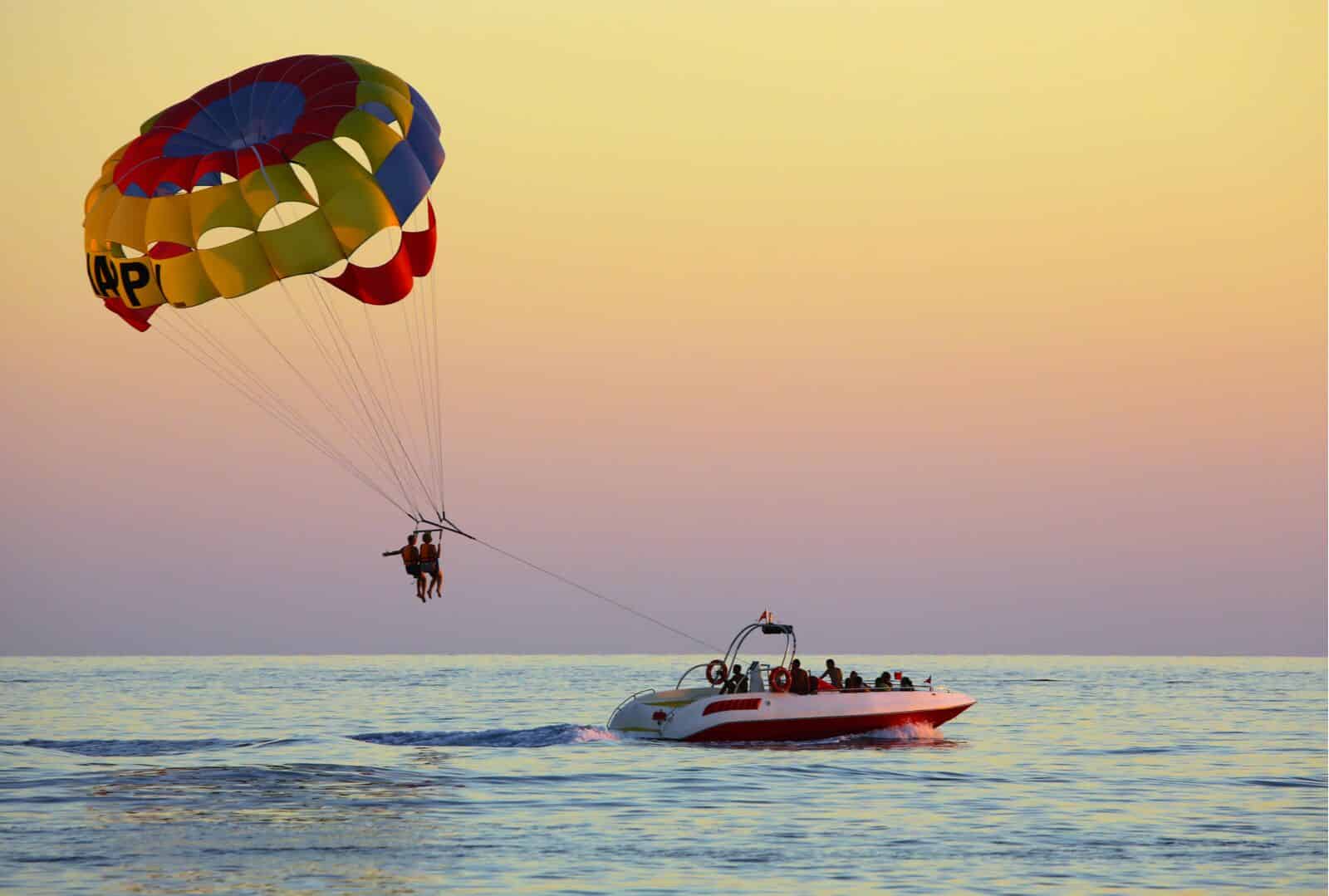 Parasailing in Zanzibar